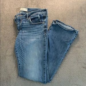 Bootcut Jeans - slightly distressed